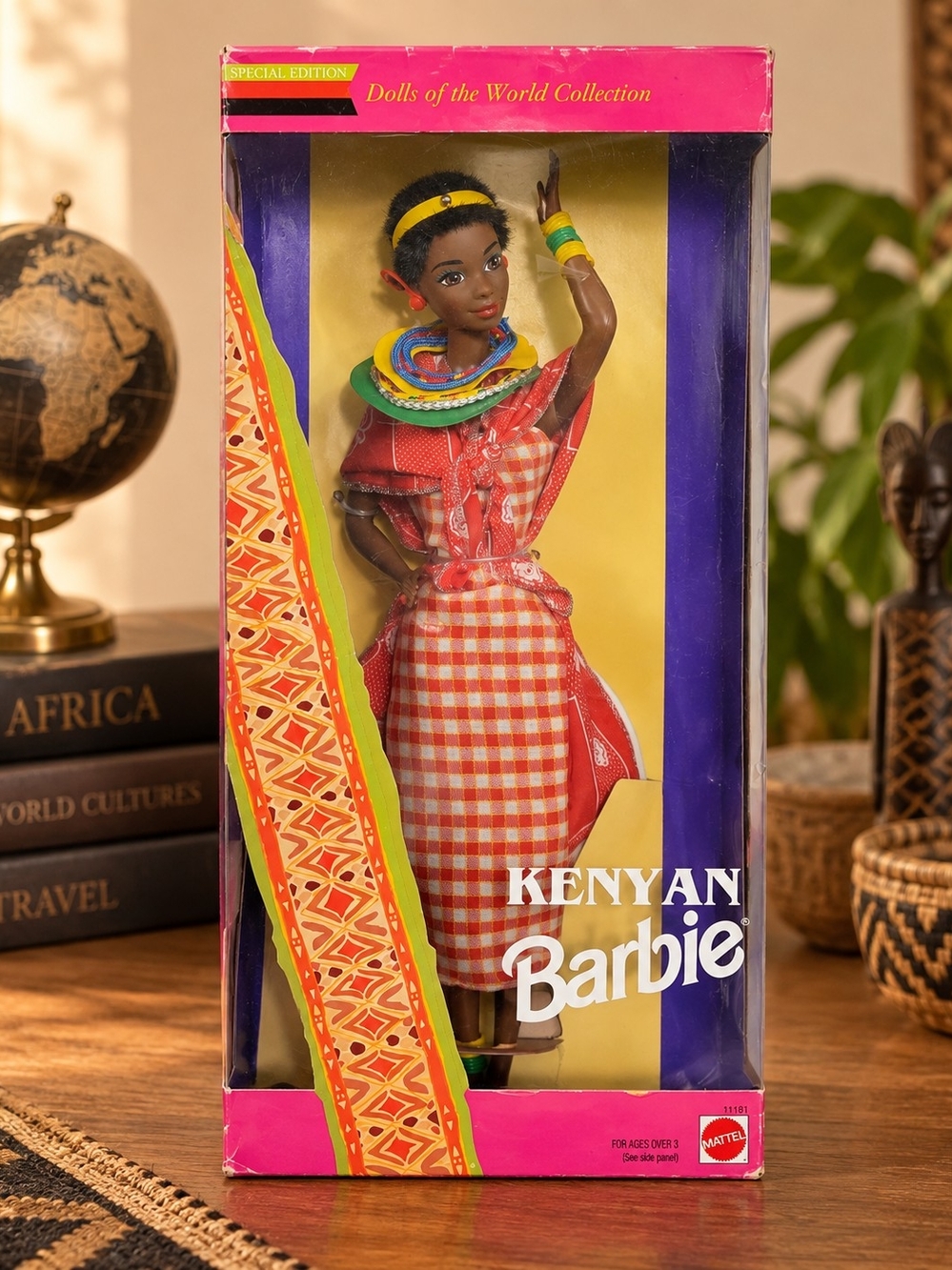 Mattel Kenyan Barbie 1993 Dolls of the World Special Edition #11181 Vintage